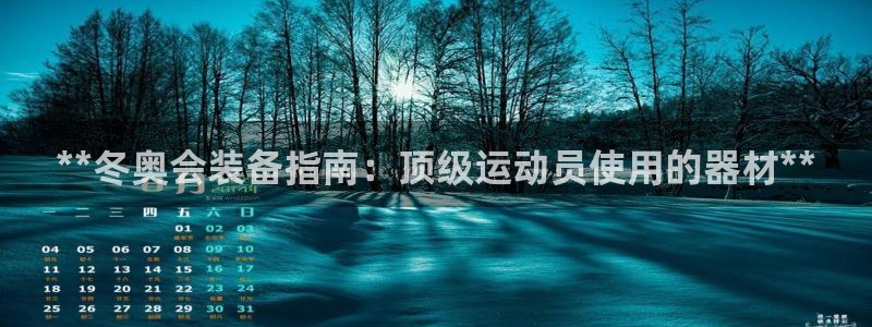 意昂体育3平台APP：**冬奥会装备指南：顶级运动员