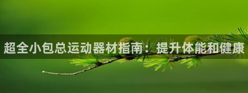 意昂体育3平台注册流程图：超全小包总运动器材指南：提