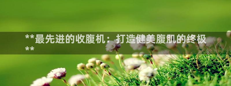 意昂3娱乐代理怎么样：**最先进的收腹机：打造健美腹