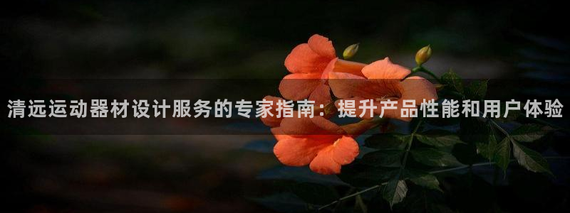 意昂体育3平台注册：清远运动器材设计服务的专家指南：
