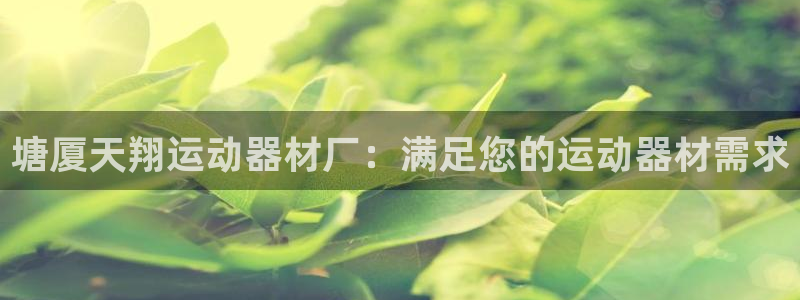 意昂体育3平台是正规平台吗知乎：塘厦天翔运动器材厂：满足您的